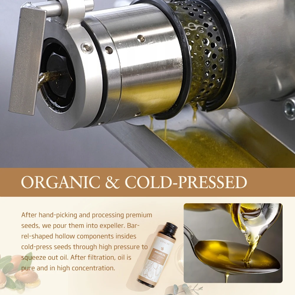 Private Label Organic 100% Pure Carrier Oil Cold Press Hair Treatment Argan Oil For Skin Hair Care Massage