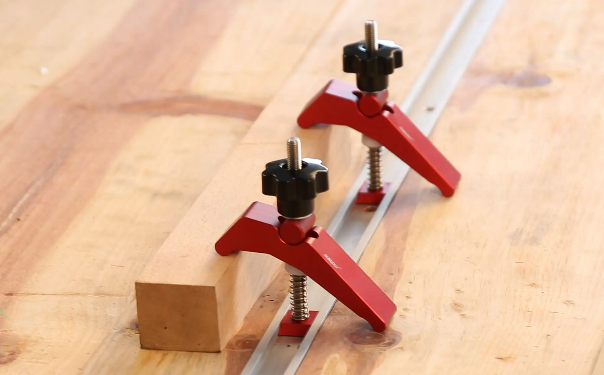 New Quick Acting Hold Down Set T-Slot Clamp T-Track Woodworking For Wood