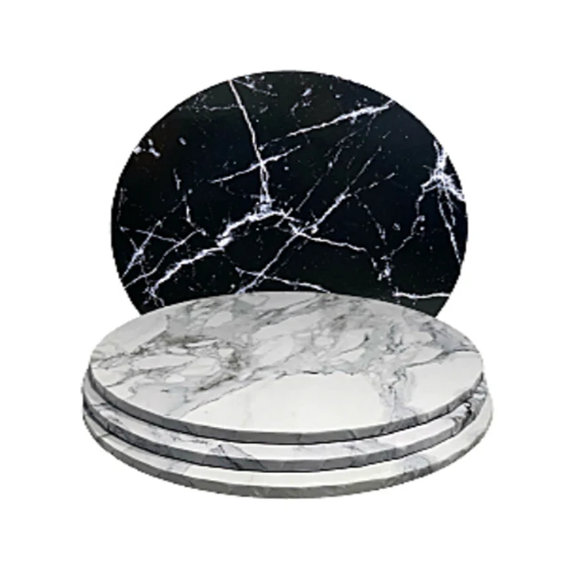 12mm Thick Strong Wooden Material Masonite Cake Board Rounds Gold Silver White cake board MDF Cake Boards