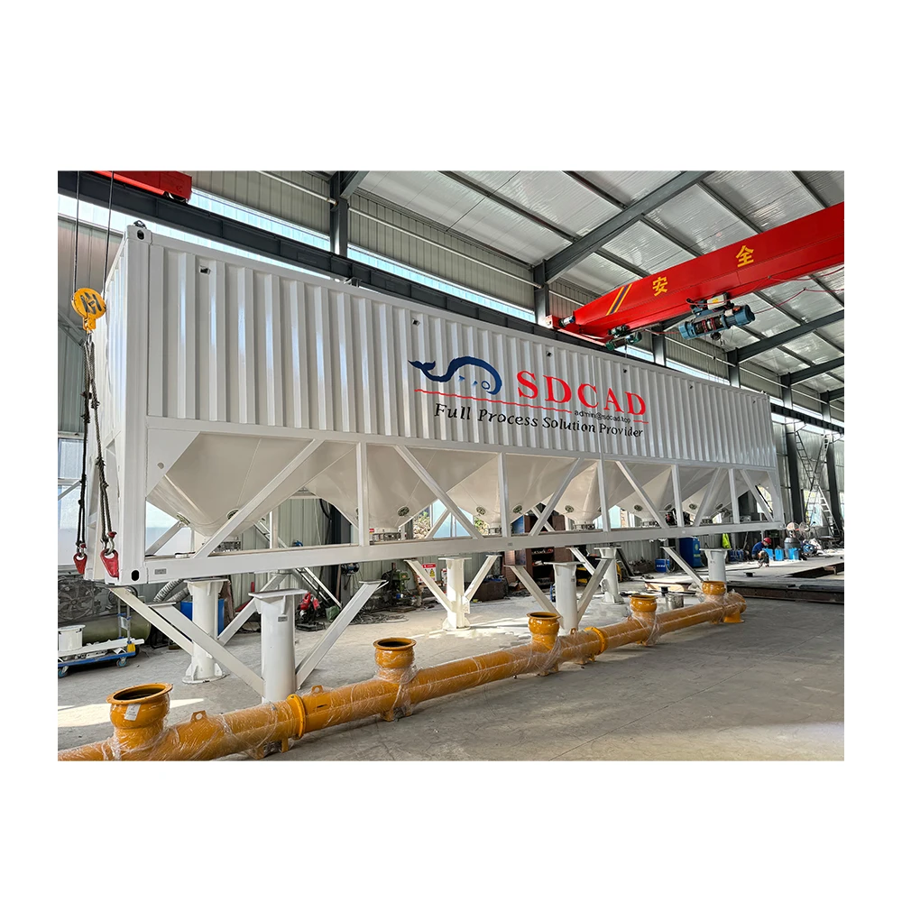 New Hot-Selling 60T Mobile Horizontal Fly Ash Cement Silo for Concrete Batching Plant