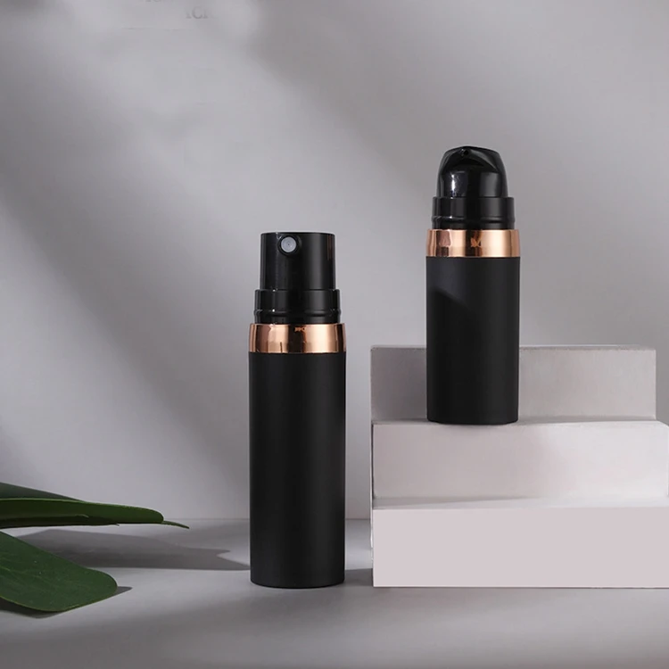 Round 15ml 30ml 50ml Cream Liquid Serum Travel Cosmetic Spray Plastic Containers Airless Pump Bottle Lotion Bottle