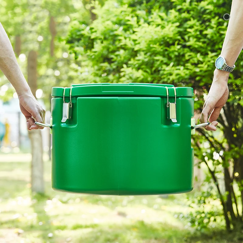 Stainless Steel Ss304 Milk Tea Thermos Barrel Soup Bucket For Hot Food Steel Thermos Bucket