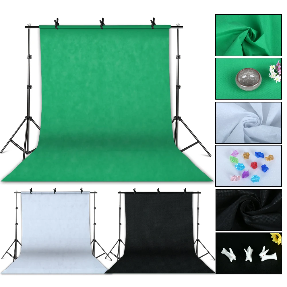  Подставки для вспышки фотостудии 2x3M фоновая рамка с 3 шт. фотосъемки компьютерная печать студийной фотосемки отражают зонтик штатив-Трипод
