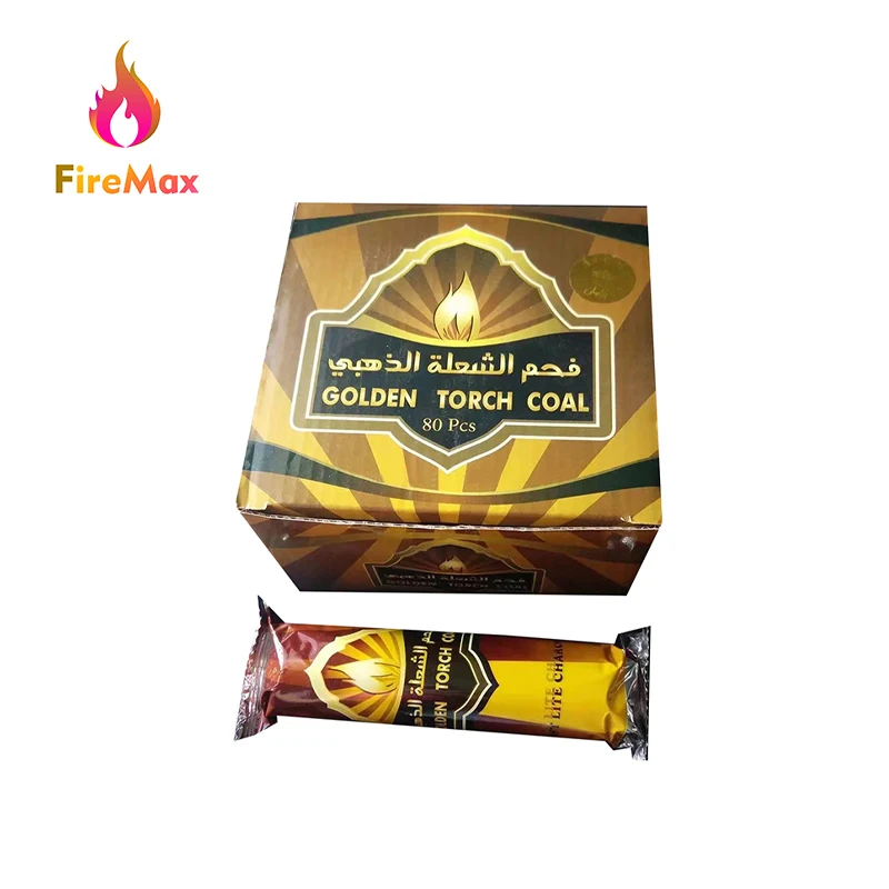 FireMax Hot Selling Hookah Charcoal Incense Low Ash Shisha Coal Quick Lighting Charcoal Briquette
