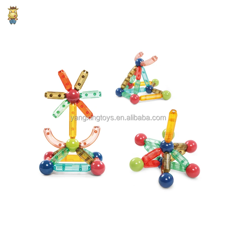 Mini 26PCS Creative Game Transparent Magnetic Stick Building Blocks Toys Set
