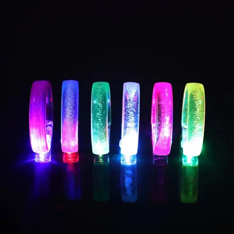 Led Flash Bracelets Multicolor With Light Up Bubble Bracelet Flashing Luminous Bracelet For Party Luminous Christmas