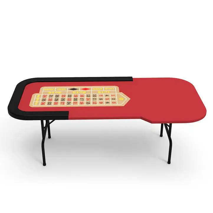 YH Entertainment salon Furniture Simple Folding Poker Table Foldable Home Roulette Table for Casino Party