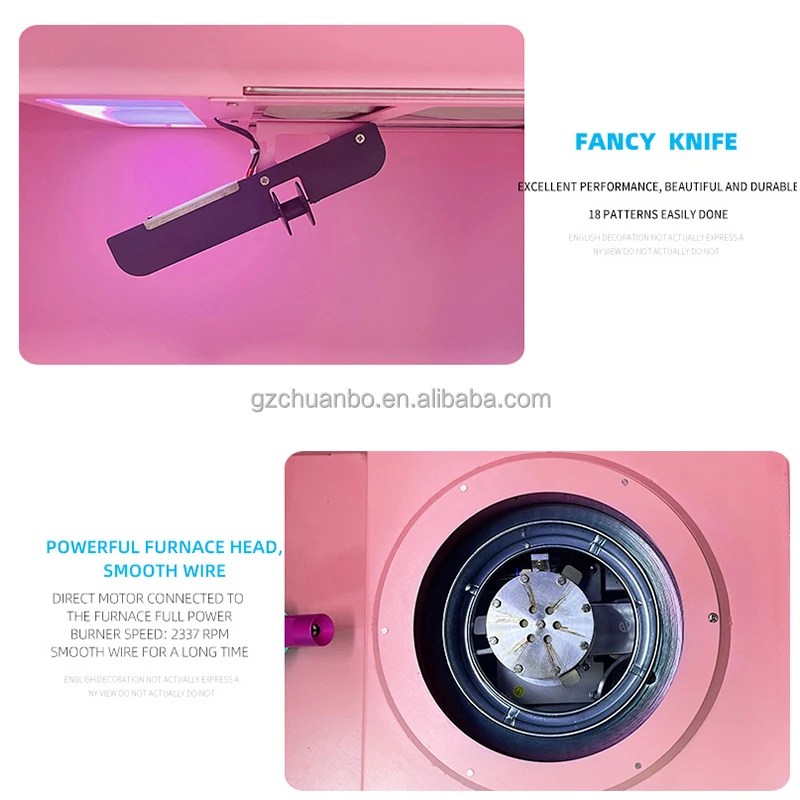 Full Automatic Coin Operated Cotton Candy Sugar Making Vending Machine With Super Touch Advitisement Screen