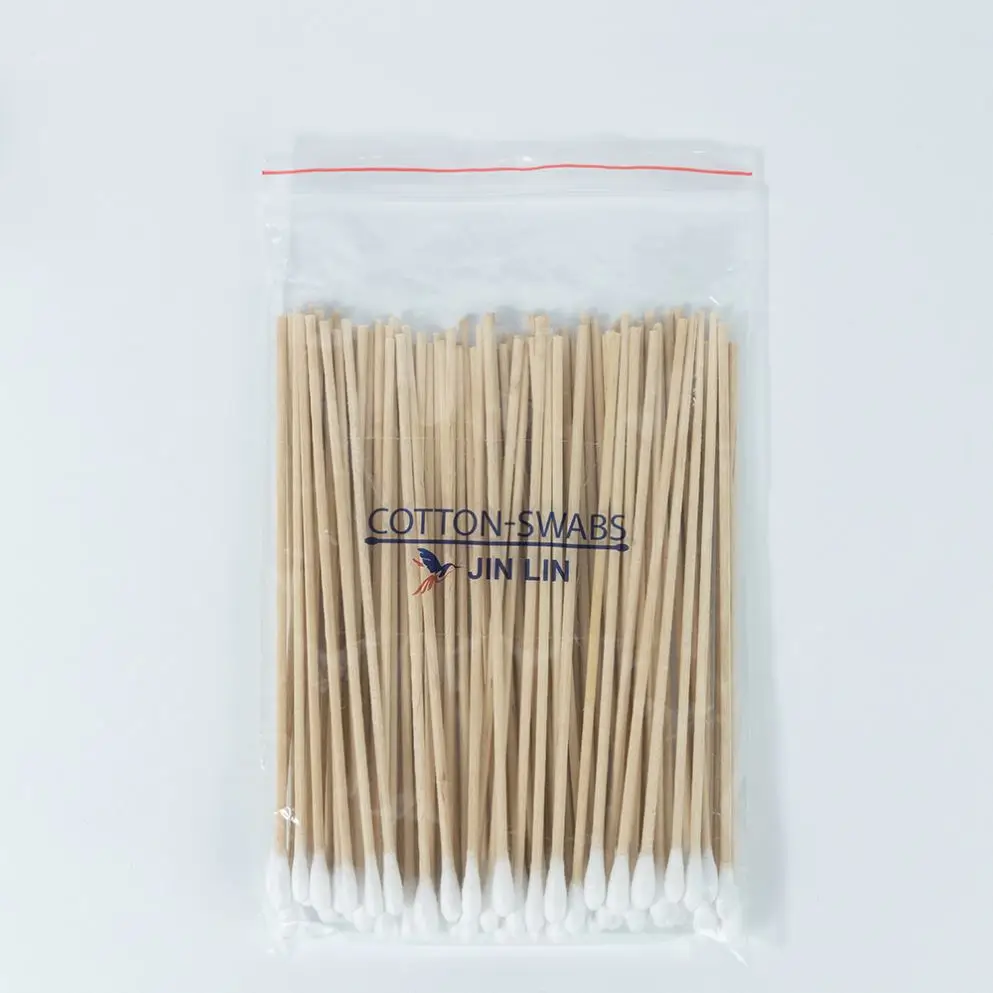 Wooden Stick Swabs Wood Sticks Swab Bud Cleaning Q-Tips Clean Manufacturers 6 Inch Cotton Buds For Personal Care