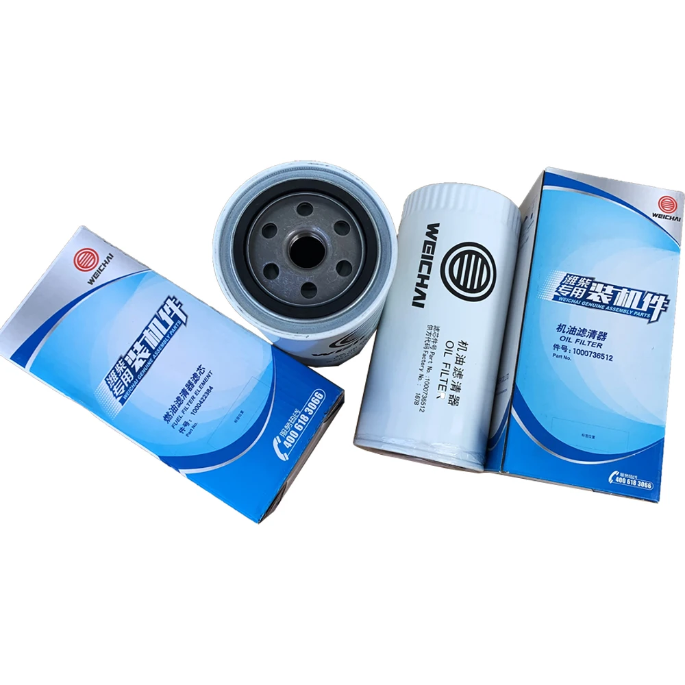 WEICHAI Fuel Filter 1000422384 Fuel Filter Element 1000736512 for WP4/6/WP12/WD10 series Engine