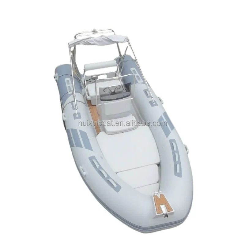 hot sale New  design 16ftHypalon fabric / PVC 480 cm inflatable rib boat with console for 8 person