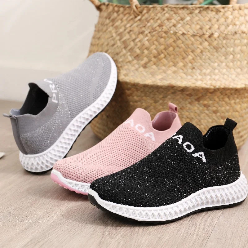 Женская обувь, Новое поступление, лето 2020, Брендовая женская прогулочная теннисная обувь, легкие атлетические Повседневные слипоны, кроссовки
