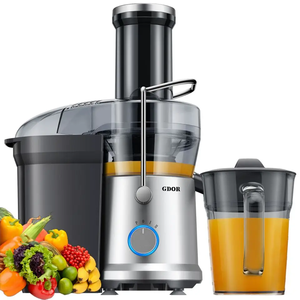 3.2 Inch Wide Mouth Fast Juicing Beet Celery Carrot Powerful Extractor Compact Centrifugal Juicer Anti-drip