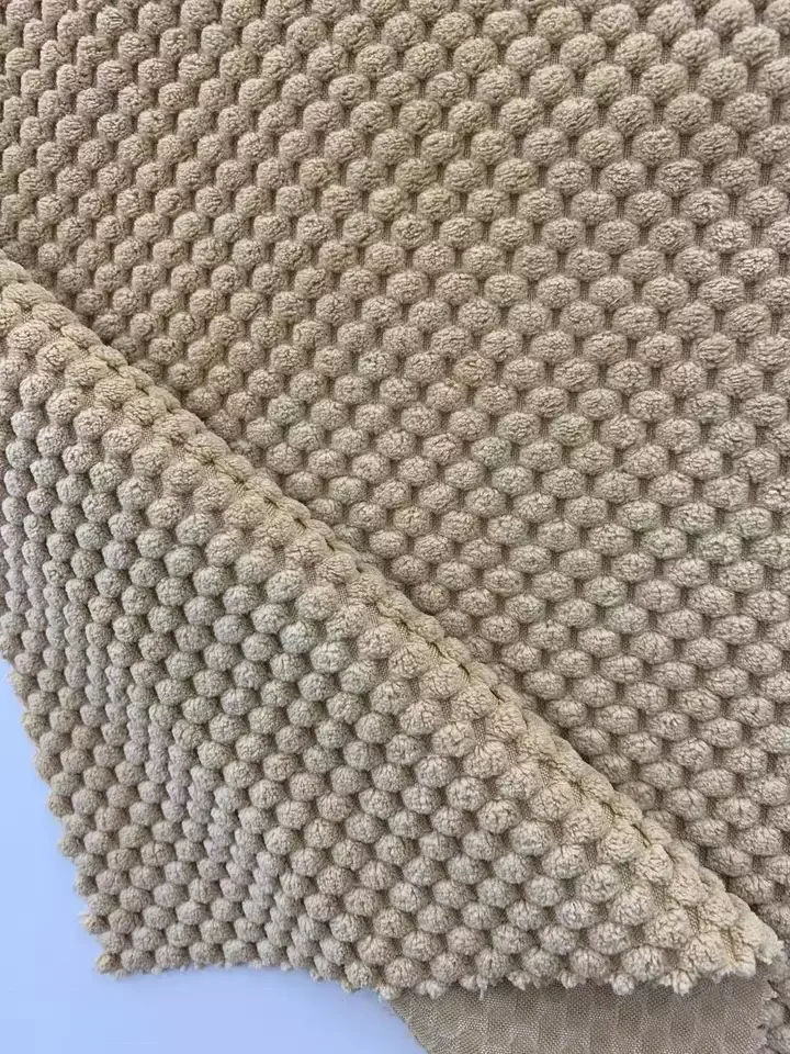 Fashion Quality 100% Polyester Jacquard Brushed Fleece Flannel Fabric Eco-Friendly Home Textile for Sofa Sleepwear Underwear