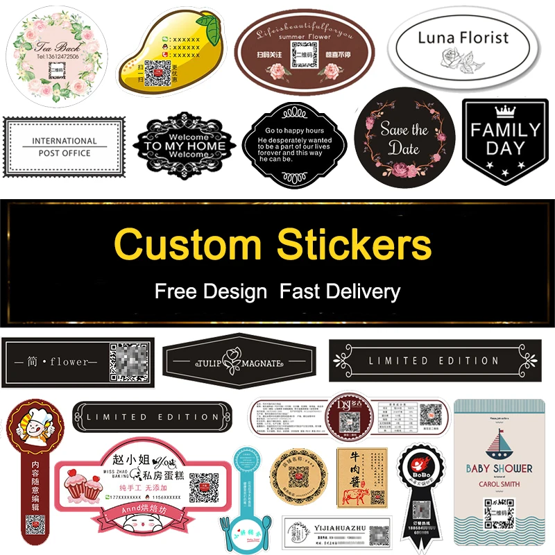 Custom Business Eco Friendly Logo Labels Gold Foil Sticker High Quality Emboss Logo Paper Sticker