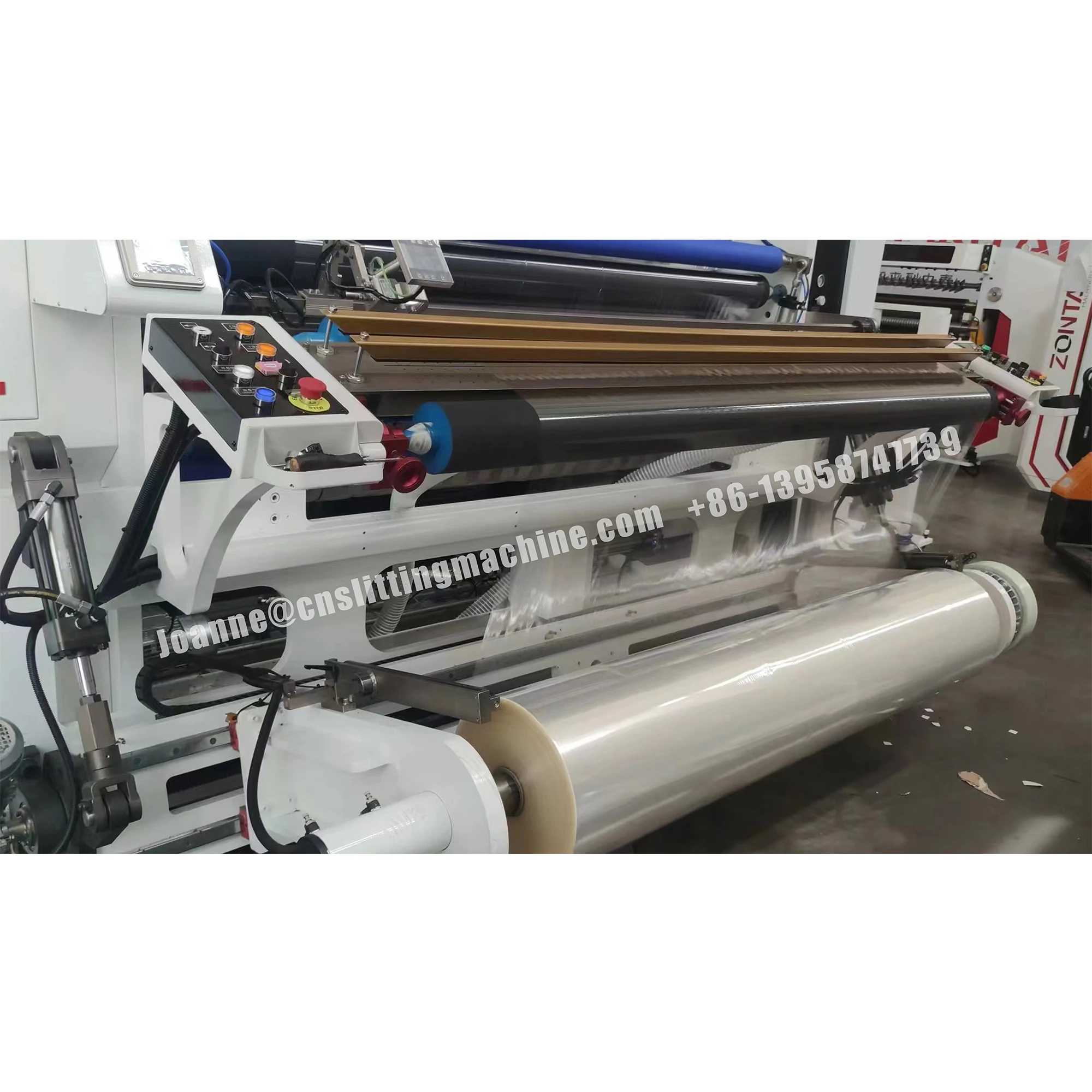 Automatic PLC Control PET/OPP/CPP/PE/PS/PVC Optional film Separator film  Slitting Rewinding Machine with 600m/min