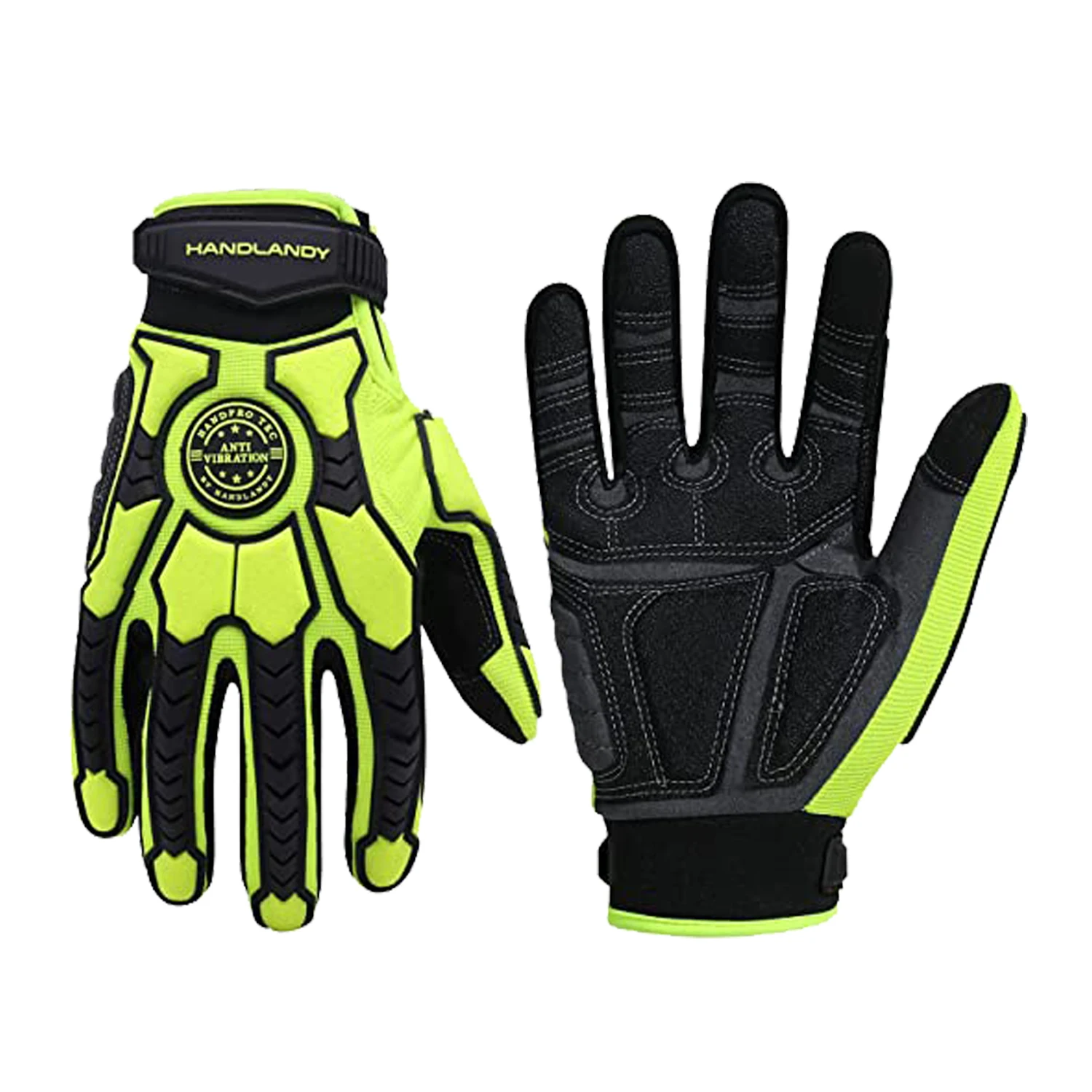 PRI PVC Reinforced Palm Great Grip Impact Protection Mechanic Gloves Rigger Work Gloves Drilling Oil and Gas Gloves