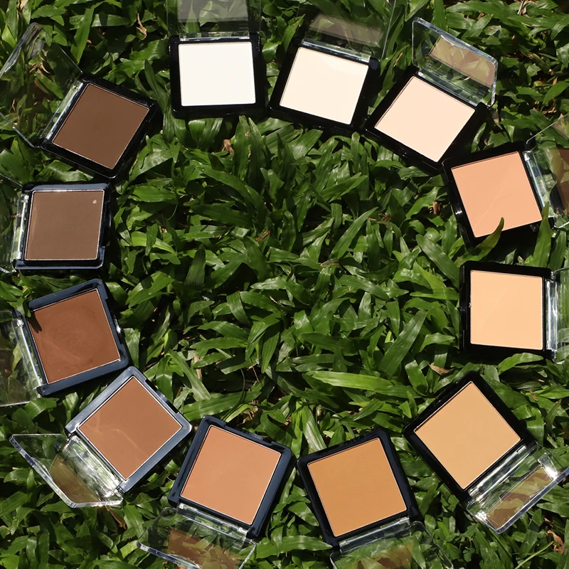 OCHAIN Wholesale Vegan Cruelty Free Private Label Best Black Skin Bronzer Contour Powder Palette