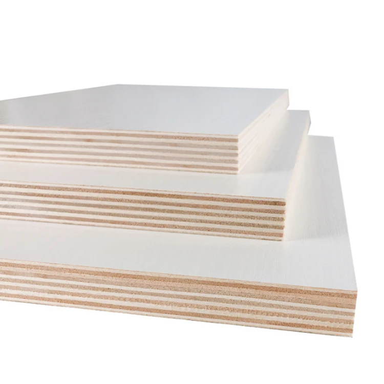 Waterproof plywood sheet 4x8 18mm 12mm 15mm white double face melamine laminated marine plywood board
