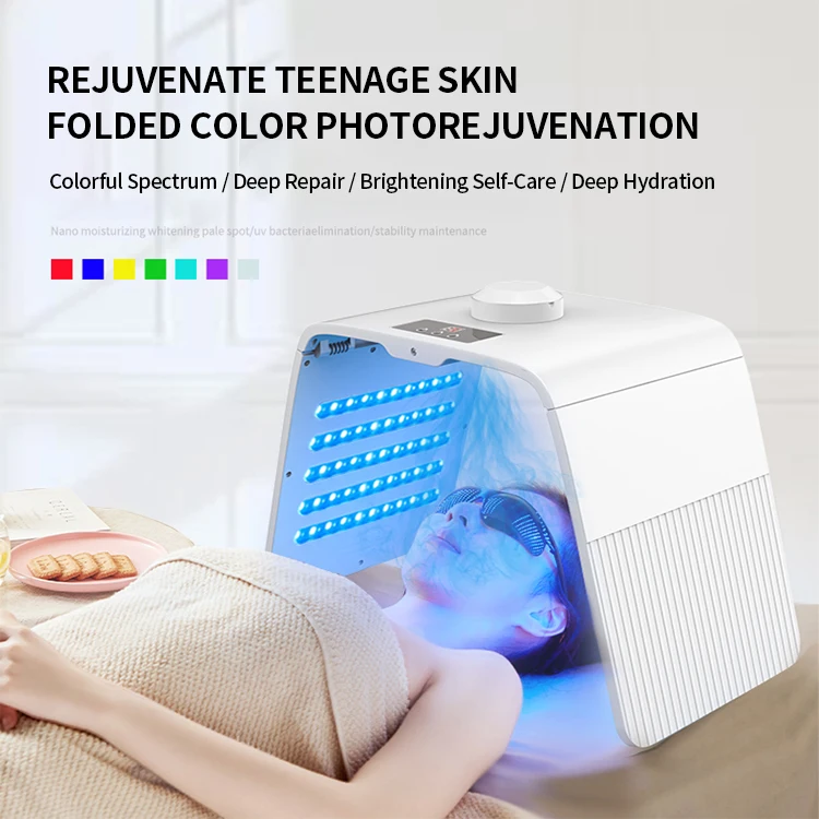 PDT Photon Infrared Light Facial Therapy Wrinkle Removal Skin Rejuvenation Silicone Led Face Mask