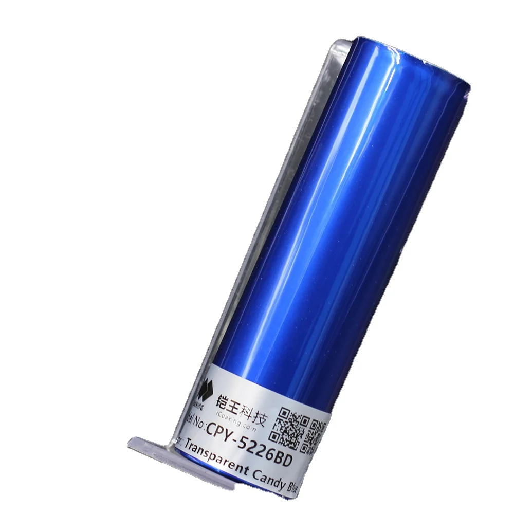 Epoxy Polyester Metallic Chrome Mirror Effect Blue Powder Coating Paint Manufacturer
