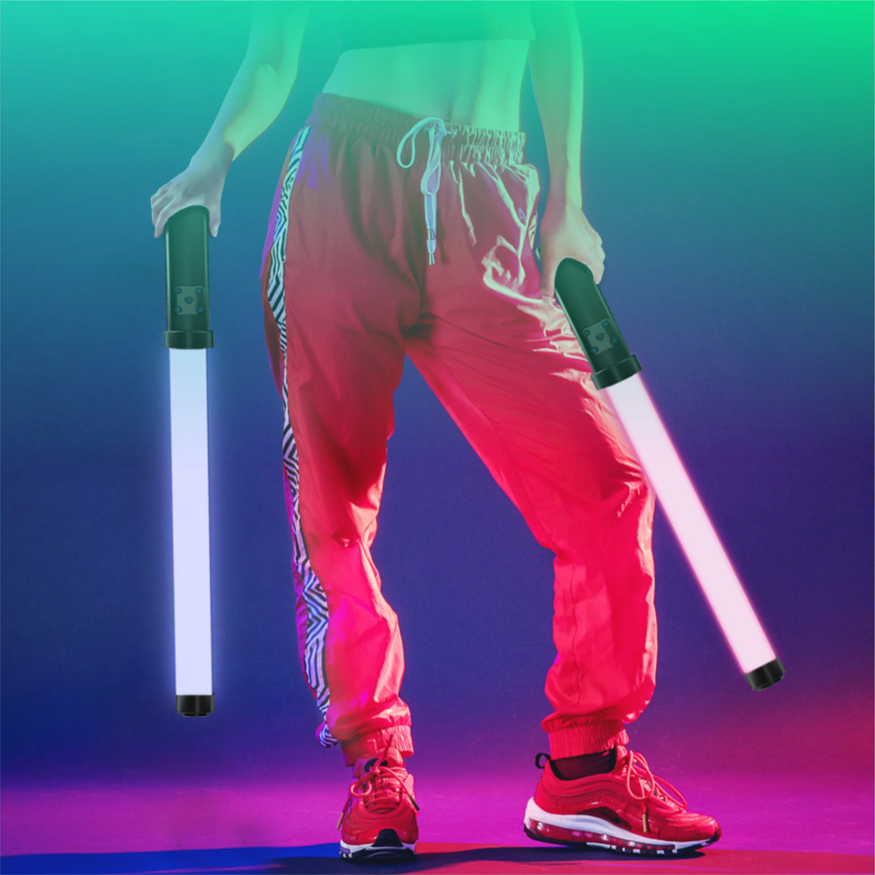 Hot sales Colorful RGB LED Tube Video Lighting professional video studio camera equipment rechargeable led video light stick