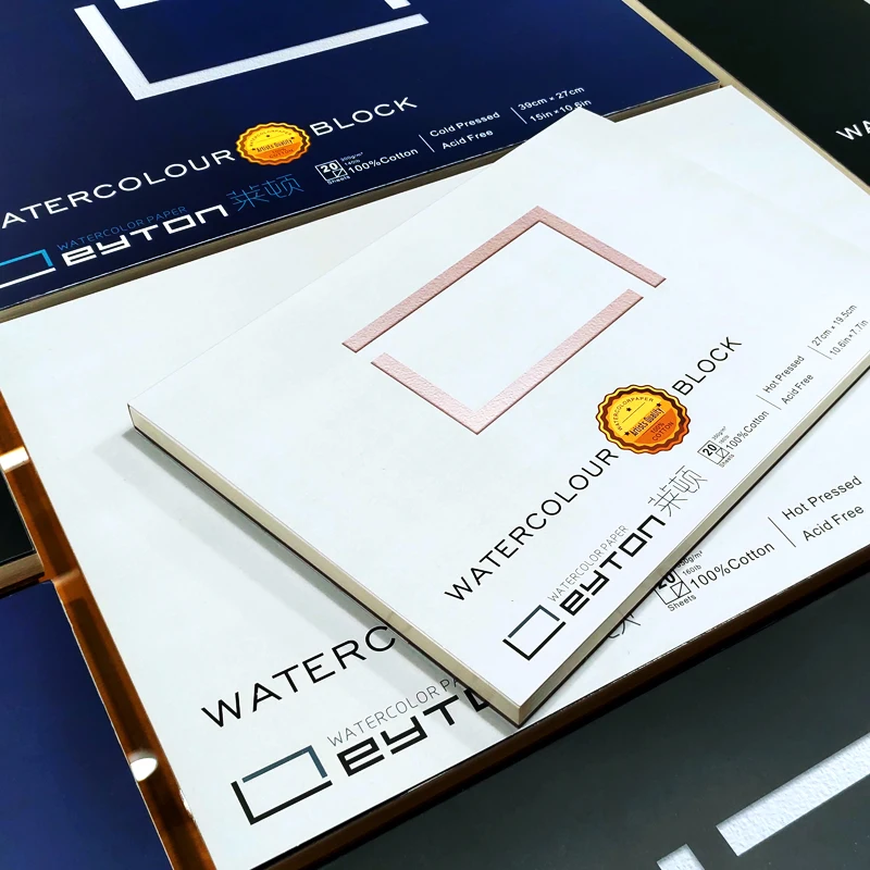 LD3726 300gsm Rough Travel Hand-painted Portable 27*19.5cm Watercolor Painting Paper Pad