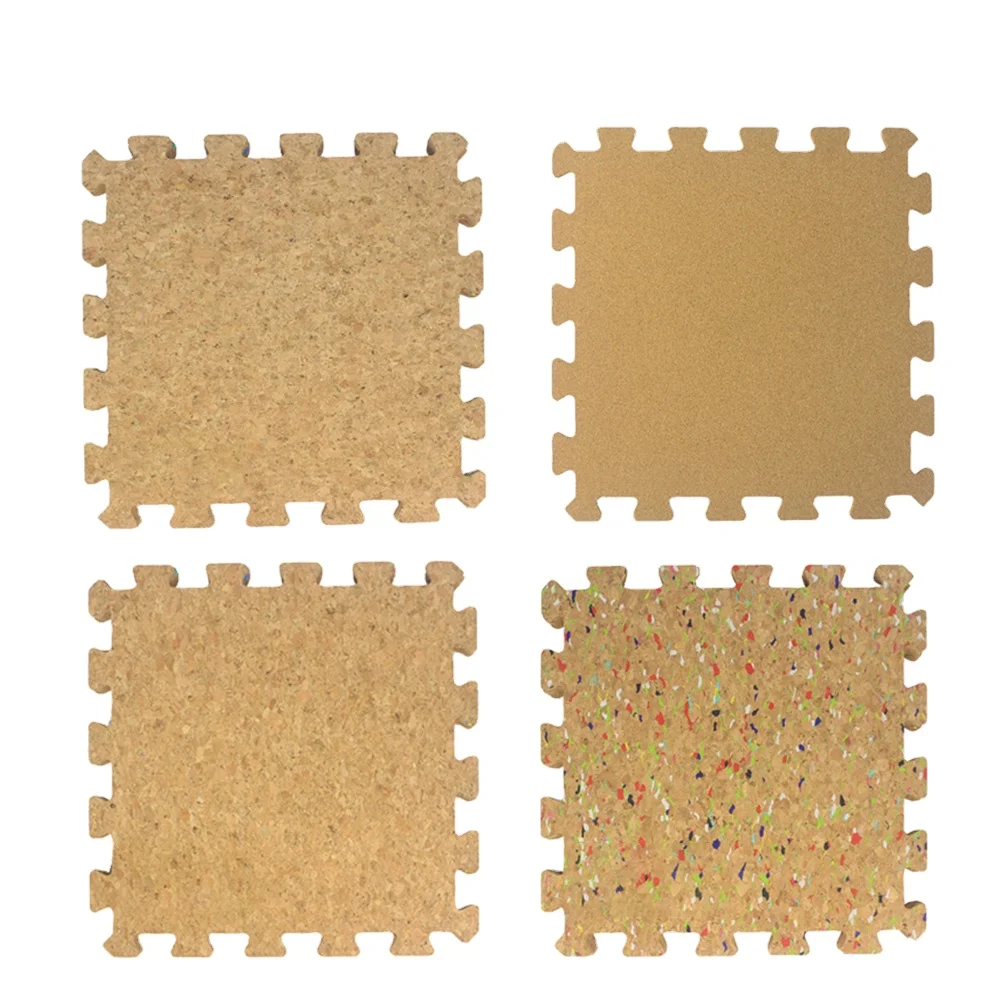 Eco-friendly Kindergarten Floor Cork Mats Soft Wood Waterproof Carpet Rug Protector Mat for Children Playing Puzzle Pads Style