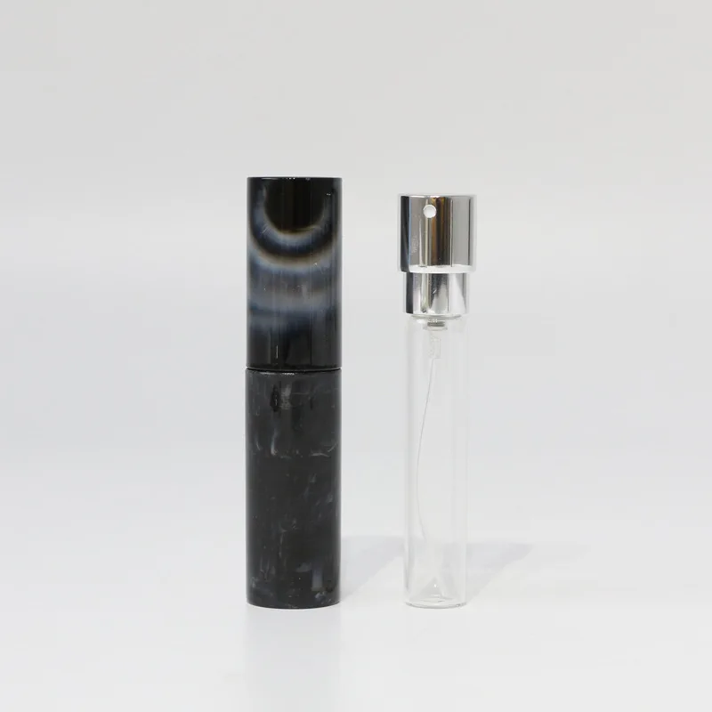 Marble Black Perfume Atomizer Refillable Twist Up Perfume Bottle 10ml 15ml 8ml