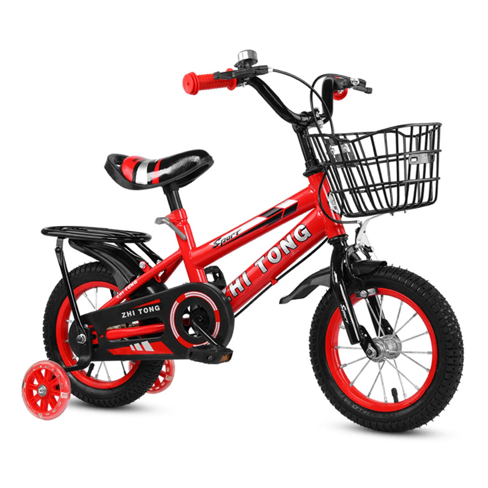TOP Quality 12/14/16/18 Inch Children Bike Boys Girls Toddler Bicycle Adjustable Height Kid Bicycle with Detachable Basket