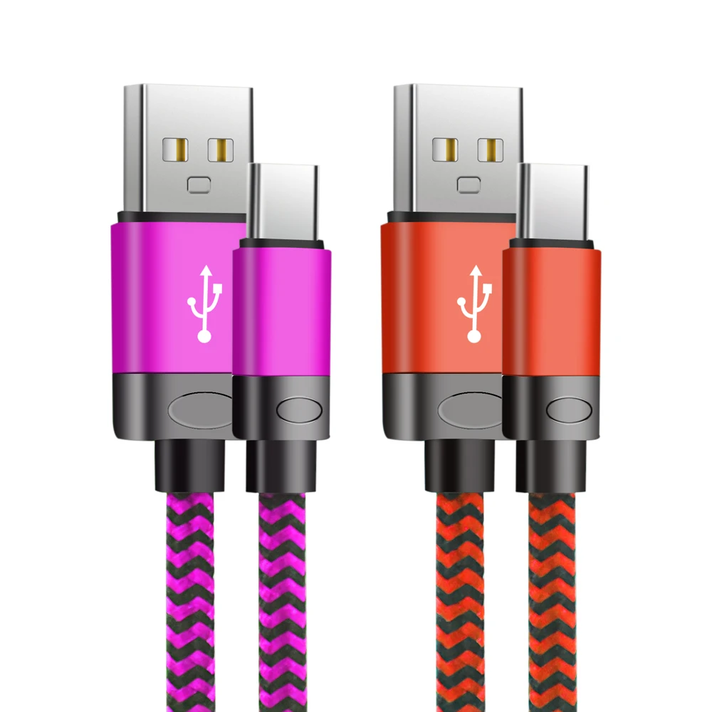 Для iPhone зарядное устройство 2A 10ft кабель USB с нейлоновой оплеткой для передачи данных Type-C функцией быстрой зарядки