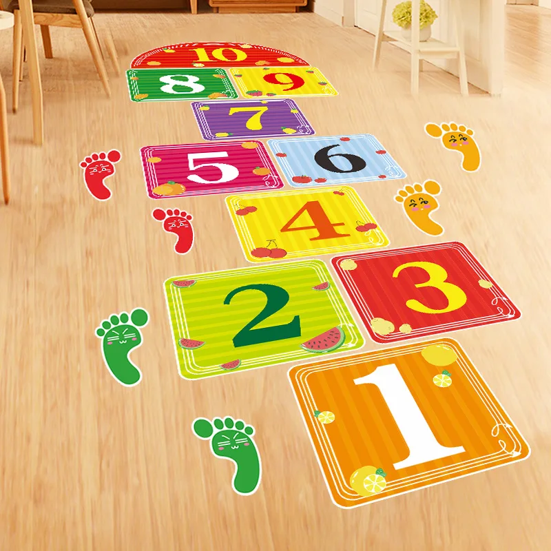 Custom Floor Decals Motivational Game Stickers Wall Decals Peel Stick Wallpaper Classroom School Floor Stickers