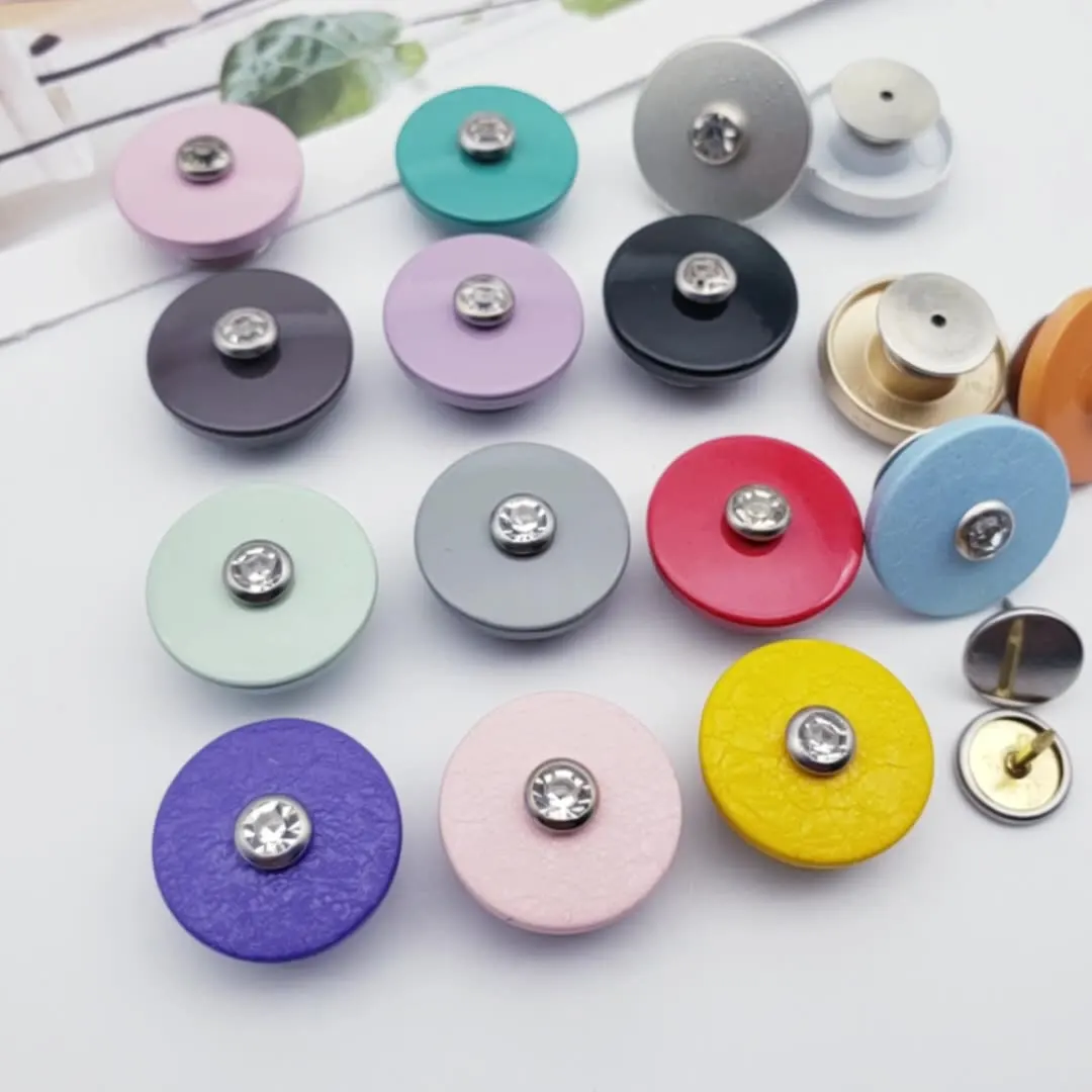 Women Removable Hoodies Pivot Button Side Crown Pin Bold Plastic Jeans Button