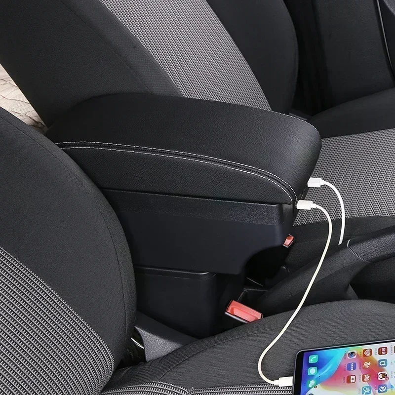 TONC Luxury Central Armrest Storage Box Designed for DUSTER Model - Offers Added Convenience