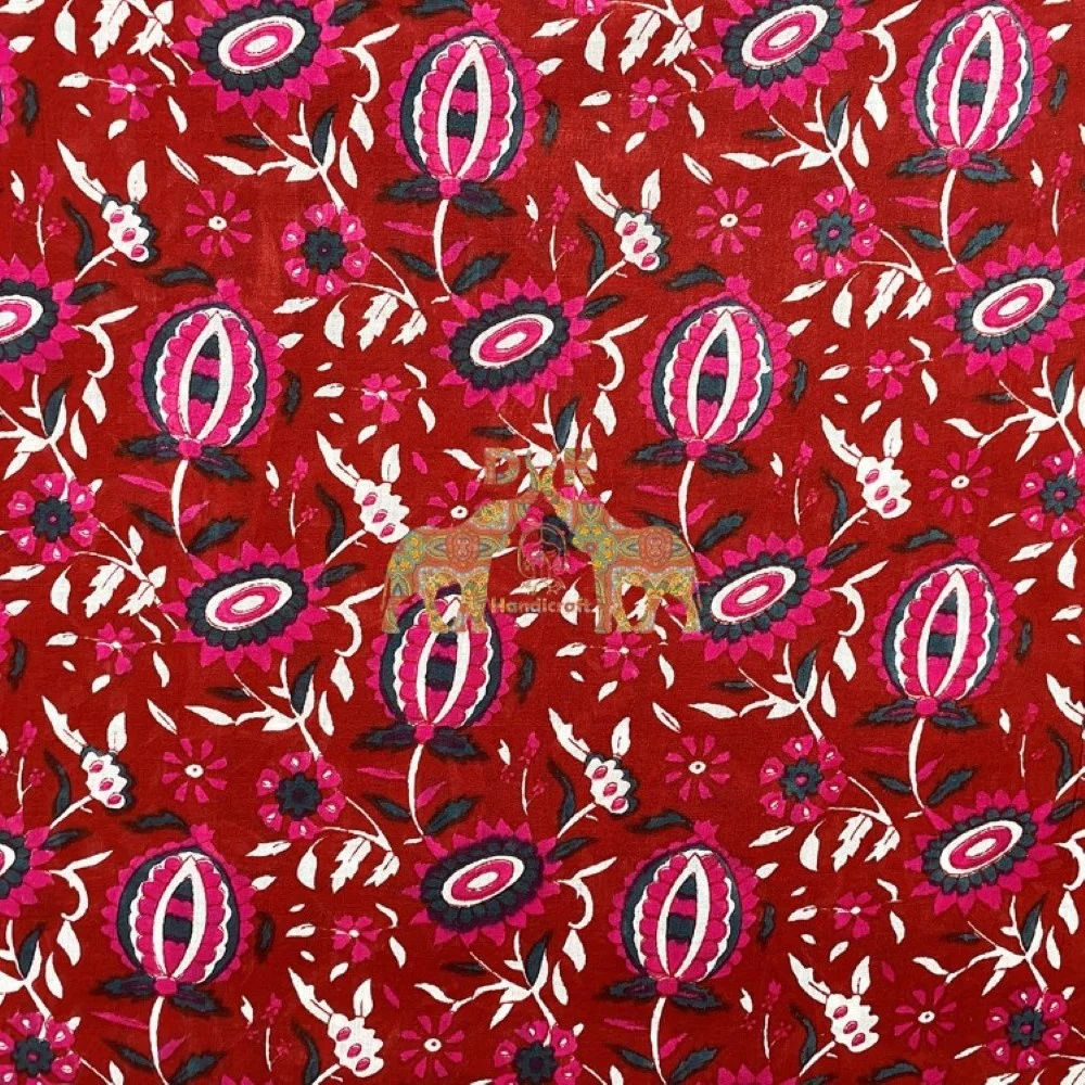 Hot Sales Cotton Dabu floral Dabu Custom Traditional Printed Fabric For Dress And Clothing Fabric