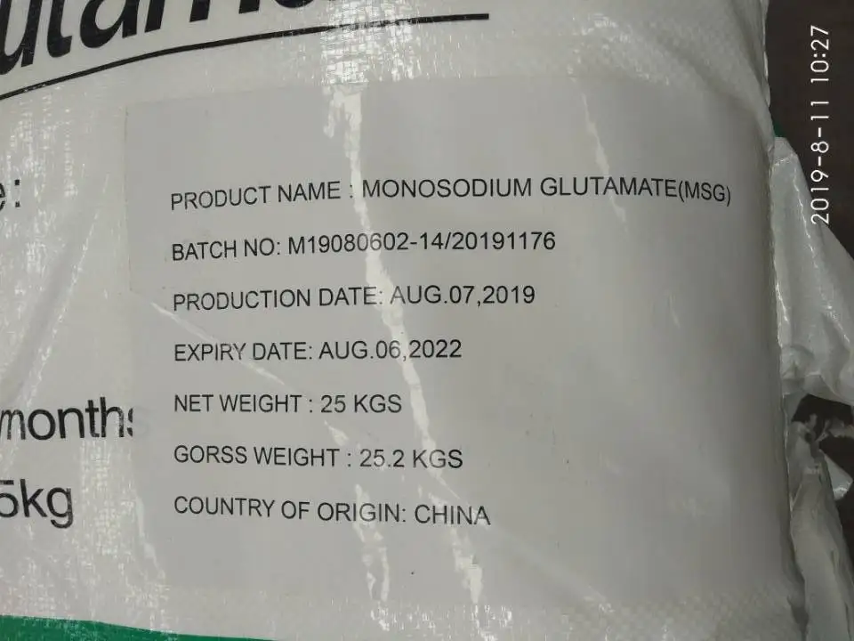 
MSG 99% - Monosodium Glutamate food aditive 