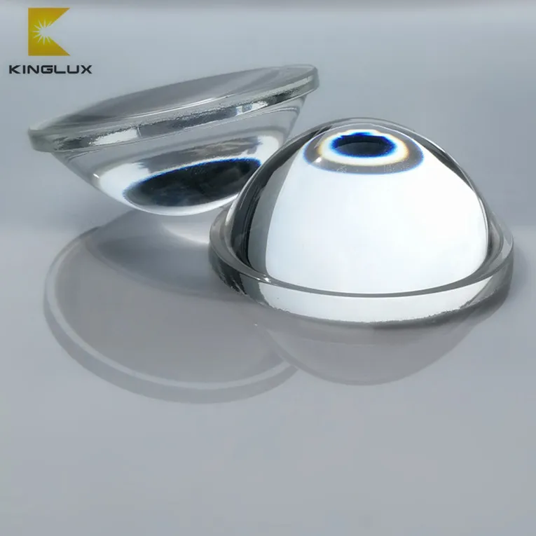 led 10degree 56mm cob narrow beam glass focusing optical lens for 100 watts cob