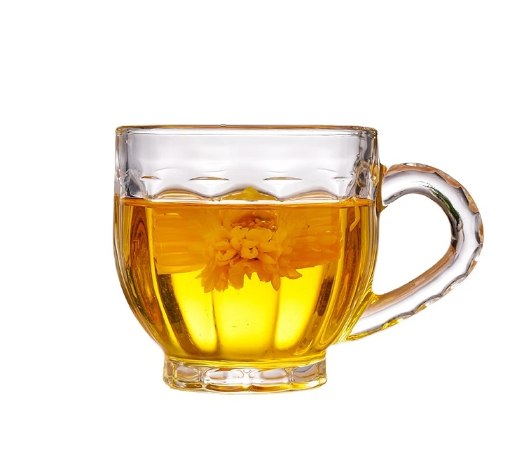 Заводская оптовая продажа 200 мл набор стеклянных чашек для чая в британской форме 6 шт.