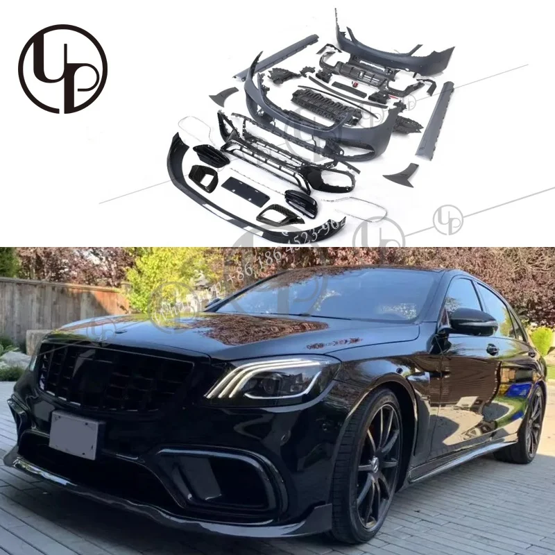 S CLASS W222 тюнинг-пакет для s63 s65 B Тип кузова Комплект 2018y w222 выхлопные трубы спереди для губ Новый s63 s65