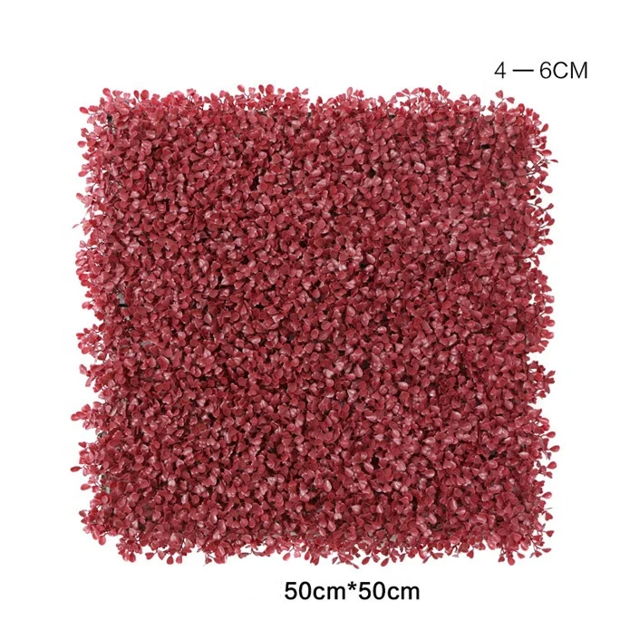 Outdoor and Indoor Artificial Boxwood Hedge Mat Foliage Green Wall for Garden