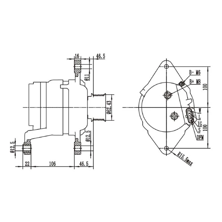 Support OEM Auoto Parts Alternator Generator For Valeo Alternator