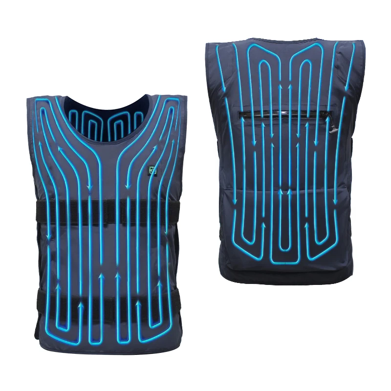 Water Cooling Circulation Vest Refrigeration Fan Air Conditioner Vest Coat for Work People Cooling Vest Ice Pack Cooling Clothes