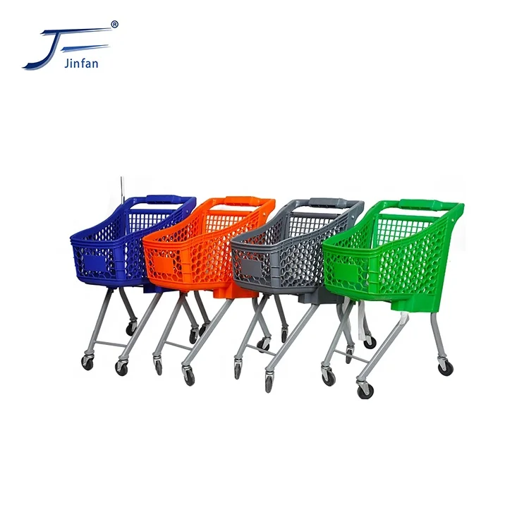Supermarket Store Trolley Children Kids Shopping trolley High Quality and Durable Plastic Parts with flag