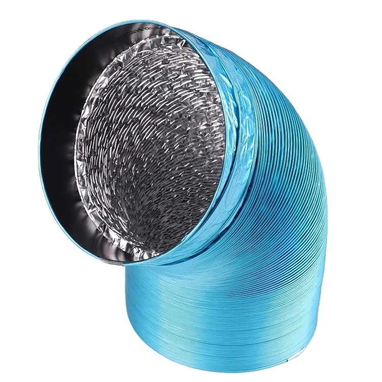 OEM/ ODM Factory Ventilation Air conditioner  Aluminum Flexible Duct Glass wool insulation pipe