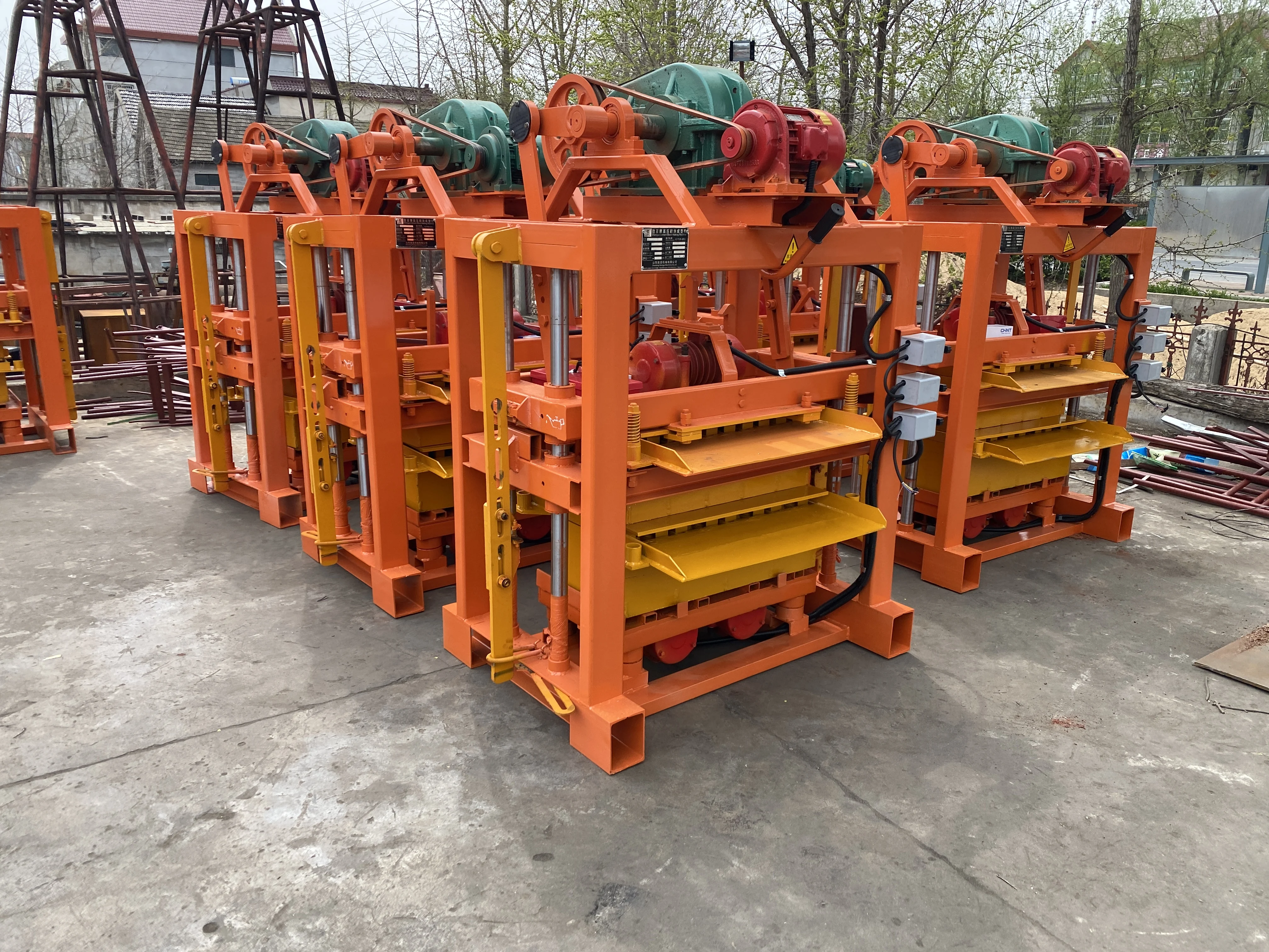 EB4-40 stationary sand brick making machine/building construction drawing/brick machine shop