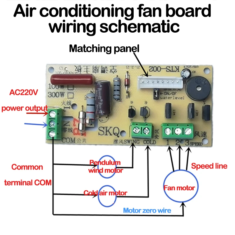 High Quality Air Conditioner Fan Part Control Board Pcb Board Universal