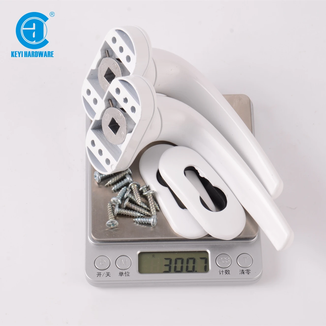 D-10 KEYI Hardware High Quality  Door Handle Sliding window Accessories Aluminum Alloy Glass Black Door Handle