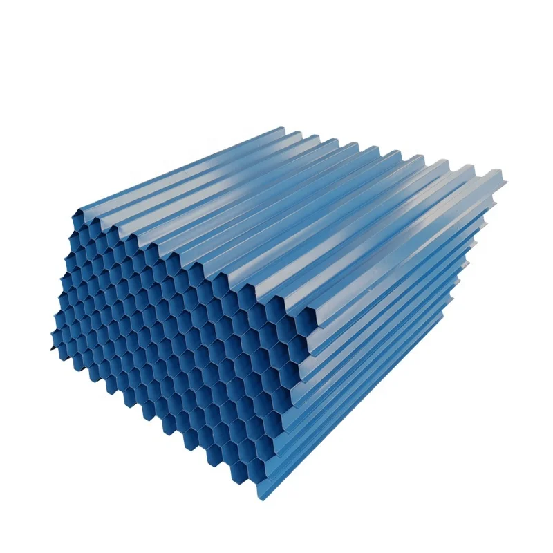 Inclined Lamella Clarifier Tube Settler 1mm PVC Tube Settle Media for Waste Water Treatment Standard Export Package >15years
