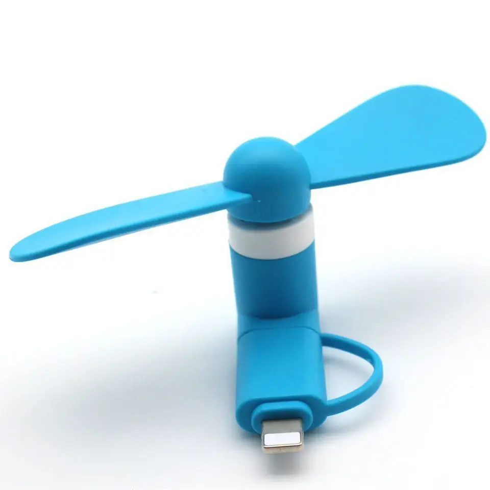 Mini Phone Fan &Powerful 2-in-1 Fan Compatible for iPhone, iPad, Android SmartphoneTablet -Cell Phone Summer Accessories