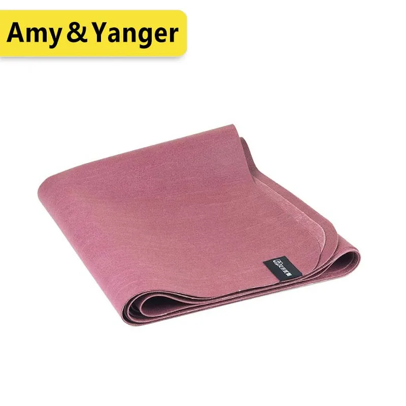 
BSCI factory thin natural rubber travel yoga mat 